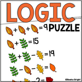 Fall Activities Math Logic Puzzles