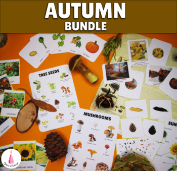 Preview of Fall Activities Montessori Bundle | Autumn