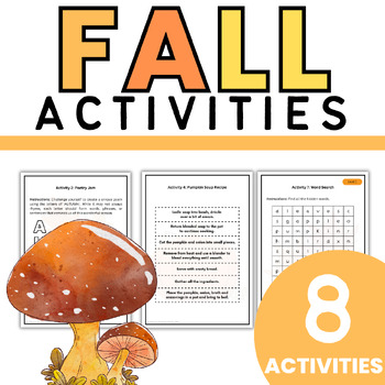 Preview of Fall Activities Pack