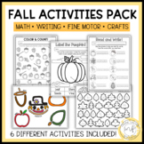 Fall Activities Pack | Fall Early Finishers