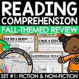 Fall Activities Reading Comprehension Passages and Questio