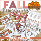 Fall Activities Thematic Unit for Kindergarten