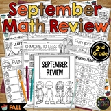 Fall Activities for 2nd Grade MATH No Prep Printables Revi