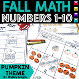 Fall Activities for Kindergarten Math Numbers 1-10