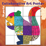 Fall Activity - Collaborative Art Poster, squirrel