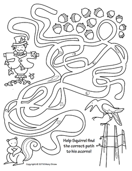 Fall Activity Coloring Pages by Mary Straw | Teachers Pay Teachers