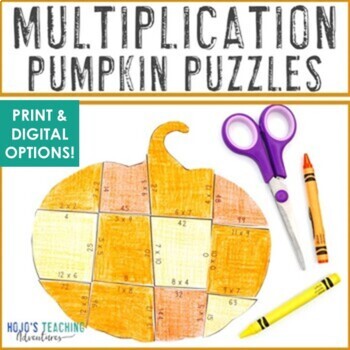 Preview of Autumn Math Craft Pumpkin Game Activity Center: Fall Worksheet Alternative