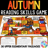 Fall Reading Comprehension Game - 3rd, 4th, 5th Grade Read