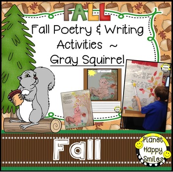 Preview of Fall Activity ~ Gray Squirrel Poetry and Writing Activities