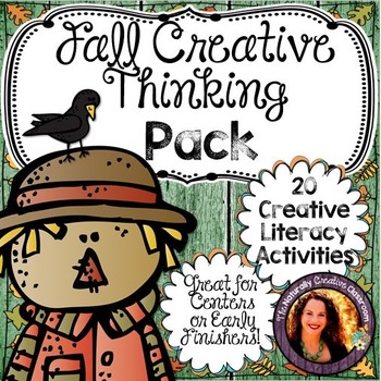Preview of Fall Activity Pack:  20 Fall Themed Creative Thinking Activities!