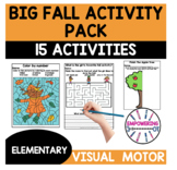Fall Activity Pack Elementary Occupational Therapy Visual 