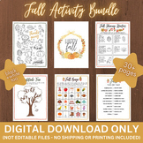 Fall Activity Pack for Kids - Digital Download (30+ Pages)