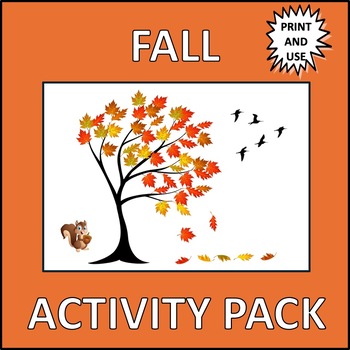 Preview of Fall Activity Pack - puzzles and games for early finishers