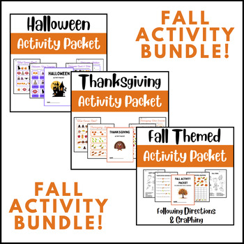 Preview of Fall Activity Packet Bundle