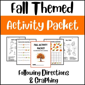 Preview of Fall Activity Packet: Following Directions & Graphing