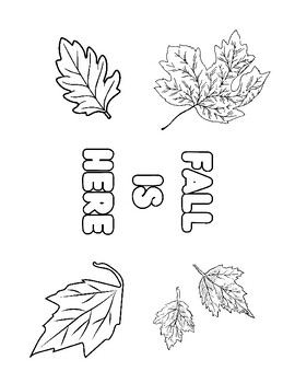 Preview of Fall Activity and Coloring Sets + EXTRAS