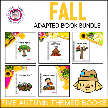 Preview of Circle Time Activities for Special Education 5 Fall Adapted Books Speech Therapy