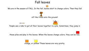 Preview of Fall Adapted Text 