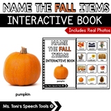 Fall Adaptive Interactive Book | Autumn Vocabulary | Autis