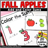 Fall Add and Color Kindergarten Addition Count the Room Ap