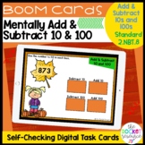 Fall Add and Subtract 10 and 100 BOOM™ Cards 2.NBT.8