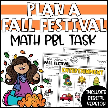 Preview of PBL Math Challenge - Fall Math Activity, Plan a Fall Festival