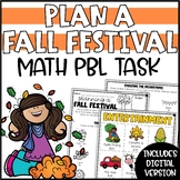 PBL Math Challenge - Fall Math Activity, Plan a Fall Festival