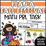 PBL Math Challenge - Fall Math Activity, Plan a Fall Party