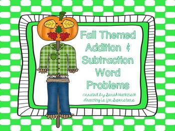 Preview of Fall Addition & Subtraction Word Problems