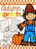 Fall Addition Worksheets | Addition to 20 Practice