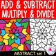 SPRING Color by Number Code Addition Subtraction Multiplication ABSTRACT