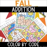 Fall Addition to 10  | No Prep Color By Number Activities