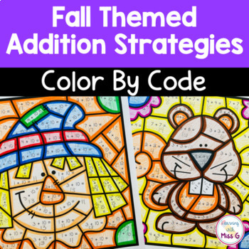 Preview of Fall Addition to 20 Coloring Pages | Autumn Color by Number Worksheets