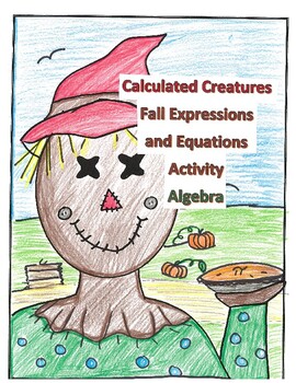 Preview of Thanksgiving Algebra 1 Expressions and Equations Activity Project
