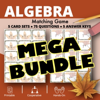 Preview of Fall: Algebra BUNDLE of Matching Games