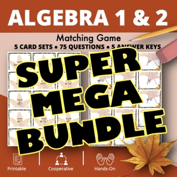 Preview of Fall: Algebra SUPER MEGA BUNDLE of Matching Games
