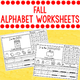 Fall Alphabet Beginning Sounds Worksheet