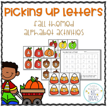 Preview of Fall Alphabet Card Activities: Letter Recognition & Handwriting