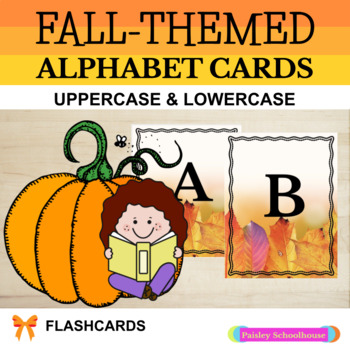 Preview of Fall: Alphabet Cards (In 2 Fonts)