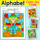 Fall Color by Letters of the Alphabet Activity - Letter Re