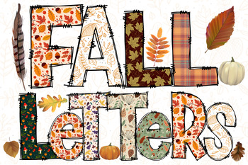 Preview of Fall Alphabet Doodle Letters Font PNG