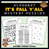 Fall Alphabet Mystery Puzzles - Alphabet Letter Recognitio