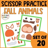 Fall Animal Activities Cut and Paste Fine Motor Practice f