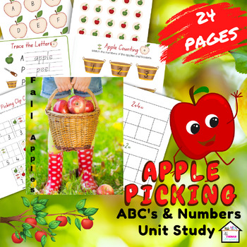 Preview of Fall Apple ABC's & Numbers Activities