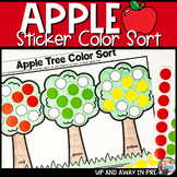 Fall Apple Color Sorting Activities - Autumn Preschool Pri