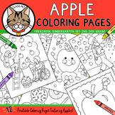 Fall Apple Coloring Pages for Preschool | Kindergarten | F