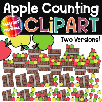 Preview of Fall Apple Counting Clipart