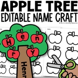 Fall Apple Name Craft | Back to School Name Craft and Bull