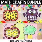 Fall Apple Owl Math Crafts Addition Subtraction Multiplica