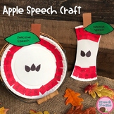 Fall Apple Speech Therapy Craft 